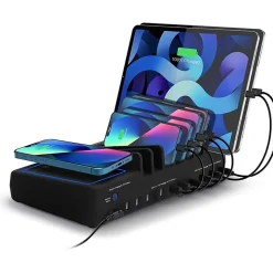 SIIG 10-Port USB-A/C & Wireless Charging Station - 150W