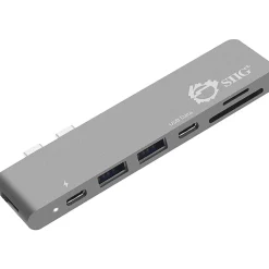 SIIG Thunderbolt 3 USB-C Hub HDMI with Card Reader & PD Adapter - Space Gray