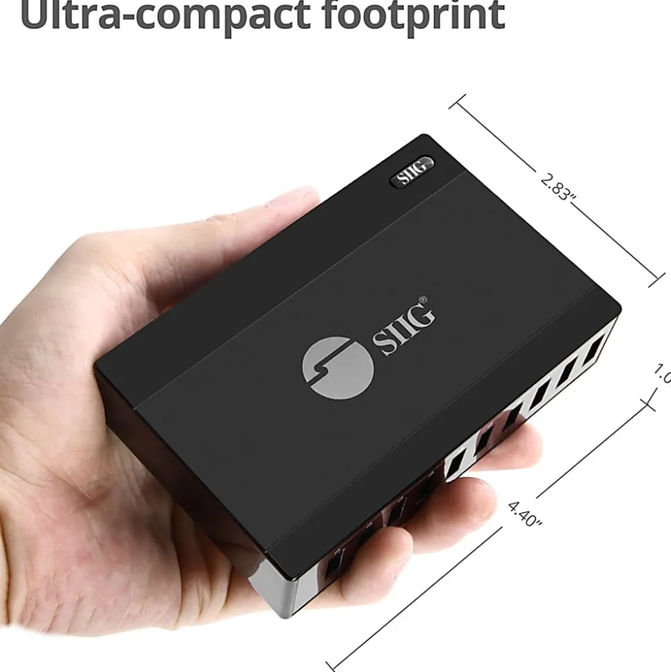 SIIG® 60W 10-Port USB Charger