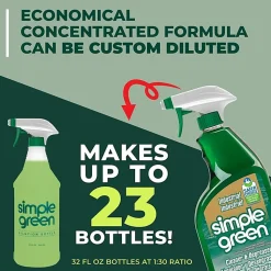 Simple Green® Concentrated All-Purpose Cleaner/Degreaser/Deodorizer, 128 Oz Bottle