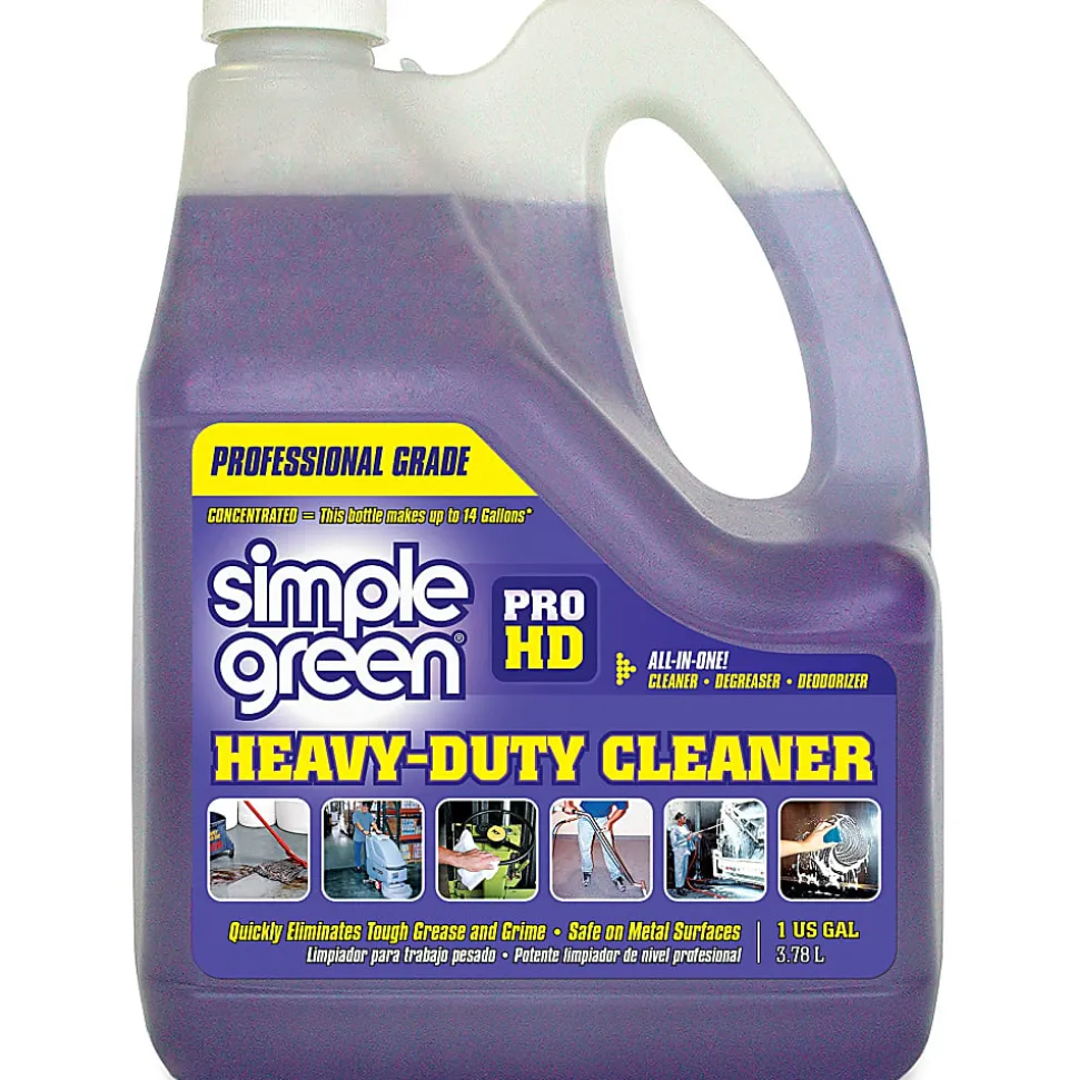 Simple Green Pro HD All-In-One Heavy-Duty Cleaner - Concentrate Liquid - 128 fl oz (4 quart) - 4 / Carton - Clear