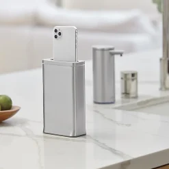 simplehuman Cleanstation Phone Sanitizer With UV-C Light, 7-5/8”H x 4-1/2”W x 2”D, Brushed Stainless Steel