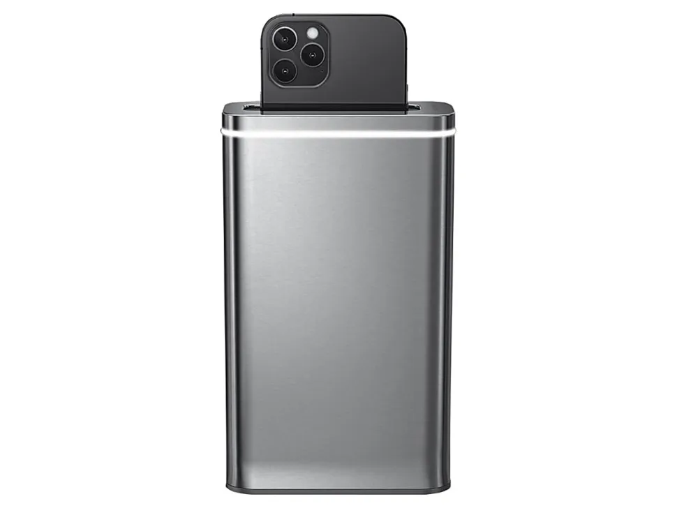 simplehuman Cleanstation Phone Sanitizer With UV-C Light, 7-5/8”H x 4-1/2”W x 2”D, Brushed Stainless Steel