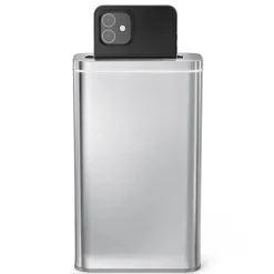 simplehuman Cleanstation Phone Sanitizer With UV-C Light, 7-5/8”H x 4-1/2”W x 2”D, Brushed Stainless Steel