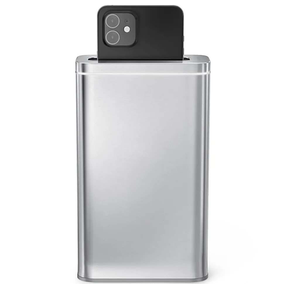 simplehuman Cleanstation Phone Sanitizer With UV-C Light, 7-5/8”H x 4-1/2”W x 2”D, Brushed Stainless Steel