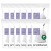 simplehuman Code C Custom-Fit Can Liners, 0.3mil, 2.6-3.2 Gallons, White, Box Of 240