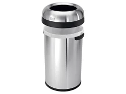 simplehuman Commercial Open Top Trash Can, Bullet Round, 21 Gallons, 30
