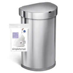 simplehuman® Custom Fit Can Liners, J, 0.3 mil, 30-40L/8-10G, White, Pack Of 240