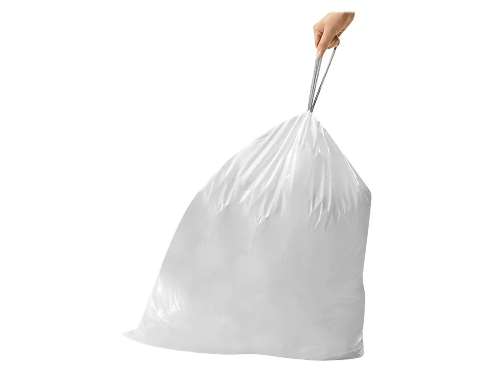 simplehuman® Custom Fit Can Liners, J, 0.3 mil, 30-40L/8-10G, White, Pack Of 240