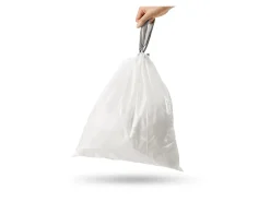simplehuman® Custom Fit Can Liners, R, 0.3 mil, 10L/2.6G, White, Pack Of 240