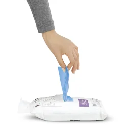 simplehuman Custom-Fit 0.3-mil Can Liners, 4.2 - 4.8 Gallons, Blue, Pack Of 240