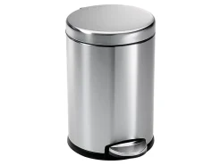simplehuman Mini Round Step Trash Can, 1.2 Gallons, 12.1