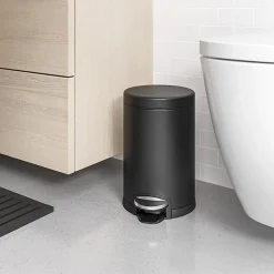 simplehuman Mini Round Step Trash Can, 1.2 Gallons, 12.1