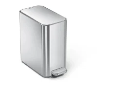 simplehuman Profile Slim Step Trash Can, 1.3 Gallon, 12.2