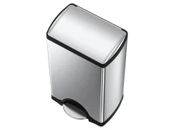 simplehuman® Rectangular Metal Step Trash Can, 10 Gallons, 25-3/4