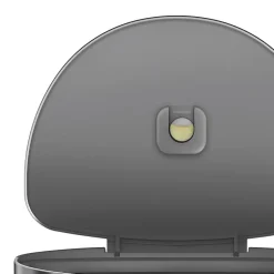 simplehuman Semi-Round Liner Rim Step Trash Can, 12 Gallons, Brushed Stainless Steel