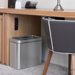 simplehuman Slim Open Top Mini Trash Can, 6.6 Gallons, 15.2