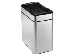 simplehuman Slim Open Top Mini Trash Can, 2.6 Gallons, 13