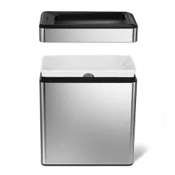 simplehuman Slim Open Top Mini Trash Can, 2.6 Gallons, 13