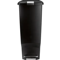 simplehuman® Slim Step Can, 10.5 Gallons, Black Plastic
