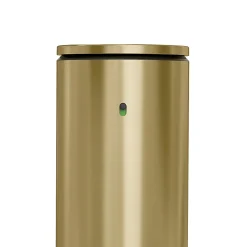 simplehuman Touch-Free Rechargeable Sensor Liquid Soap And Hand Sanitizer Dispenser, With Caddy, 14 Oz, Brass