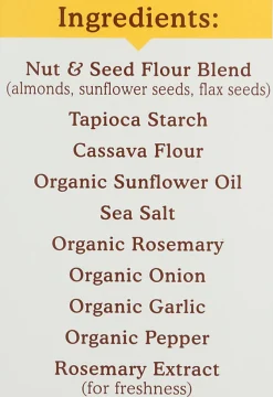 Simple Mills Almond Flour Crackers, Rosemary and Sea Salt, 4.25 Oz, Total Qty 6