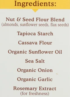 Simple Mills Almond Flour Crackers, Fine Ground Sea Salt, 4.25 Oz, Total Qty 6