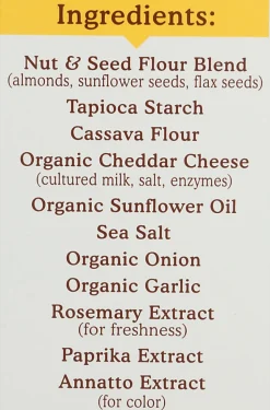 Simple Mills Almond Flour Crackers, Farmhouse Cheddar, 4.25 Oz, Total Qty 6