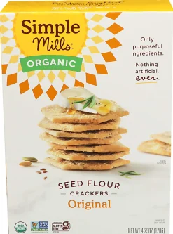 Simple Mills Seed Flour Crackers, Original, 4.25 Oz, Total Qty 6