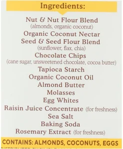 Simple Mills Soft Baked Bars, Dark Chocolate Almond, 1.19 Oz, Total Qty 6