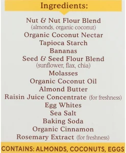Simple Mills Soft Baked Bars, Nutty Banana Bread, 1.19 Oz, Total Qty 6