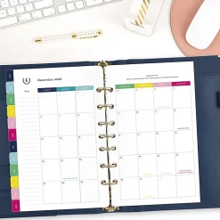 Simplified by Emily Ley for AT-A-GLANCE® 2026 One Page Per Weekday Refill, Loose-Leaf, Desk Size, 5 1/2" x 8 1/2"