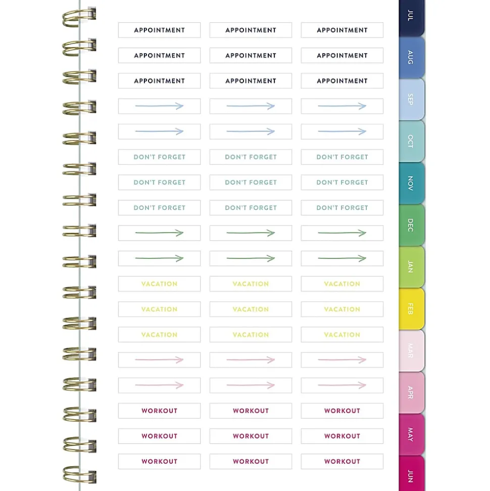 Simplified by Emily Ley for AT-A-GLANCE® Academic 2026-2027 Weekly Monthly Planner, Seaglass, Small, 5 1/2" x 8 1/2"
