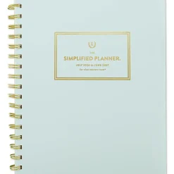 Simplified by Emily Ley for AT-A-GLANCE® Academic 2026-2027 Weekly Monthly Planner, Seaglass, Medium, 7