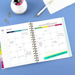 Simplified by Emily Ley for AT-A-GLANCE® Academic 2026-2027 Weekly Monthly Planner, Seaglass, Medium, 7