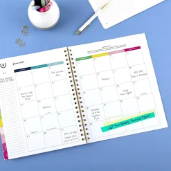 Simplified by Emily Ley for AT-A-GLANCE® Academic 2026-2027 Customizable Weekly Monthly Planner, Oversized Plaid, Large, 8 1/2" x 11"