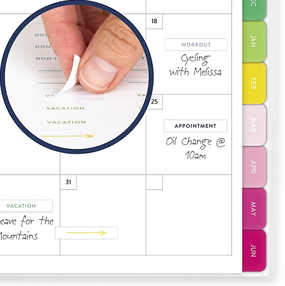 Simplified by Emily Ley for AT-A-GLANCE® Academic 2026-2027 Customizable Weekly Monthly Planner, Oversized Plaid, Large, 8 1/2" x 11"