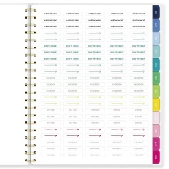 Simplified by Emily Ley for AT-A-GLANCE® Academic 2026-2027 Customizable Weekly Monthly Planner, Oversized Plaid, Large, 8 1/2