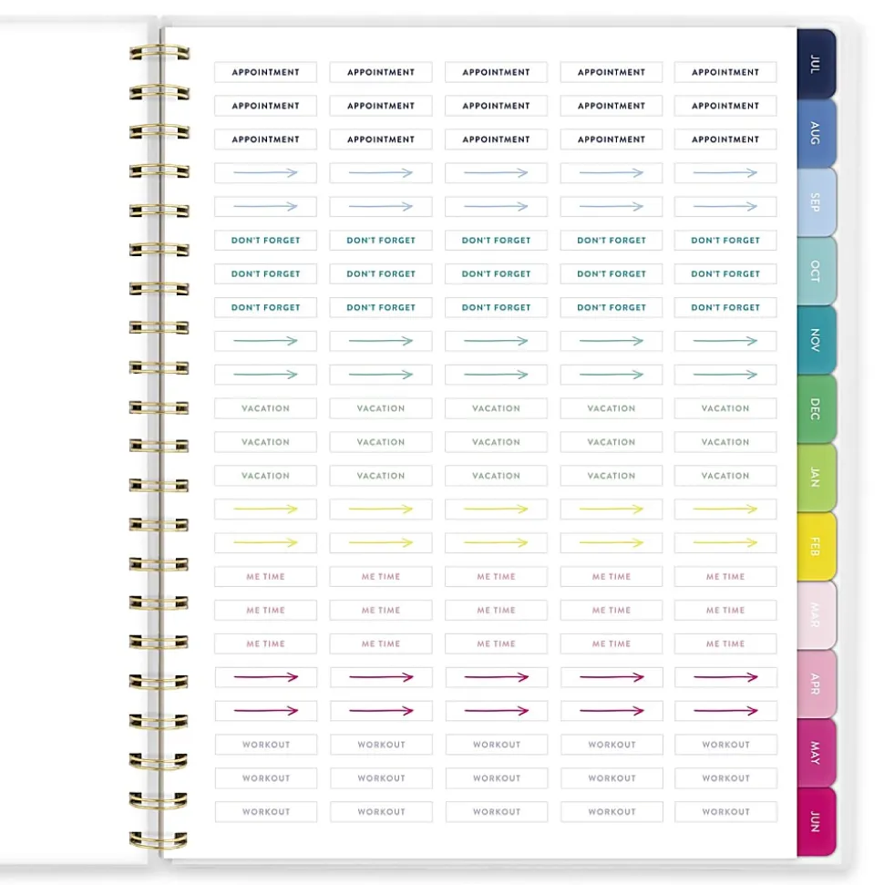 Simplified by Emily Ley for AT-A-GLANCE® Academic 2026-2027 Customizable Weekly Monthly Planner, Oversized Plaid, Large, 8 1/2" x 11"