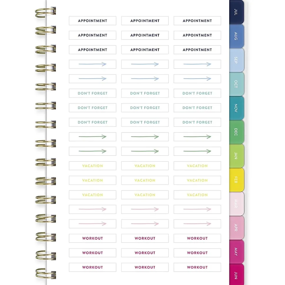 Simplified by Emily Ley for AT-A-GLANCE® Academic 2026-2027 Customizable Weekly Monthly Planner, Oversized Plaid, Small, 5 1/2" x 8 1/2"