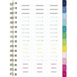 Simplified by Emily Ley for AT-A-GLANCE® Academic 2026-2027 Weekly Monthly Planner, Happy Stripe, Small, 5 1/2