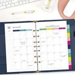 Simplified by Emily Ley for AT-A-GLANCE® 2026 Monthly Refill, Loose-Leaf, Desk Size, 5 1/2