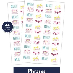 Simplified System by Emily Ley Phrase Sticker Pack, Set of 6
