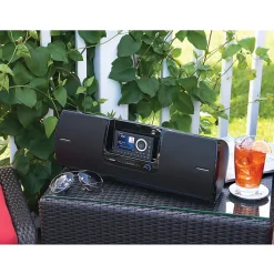 SiriusXM SXSD2 Dock & Play Radio Boombox, 7"H x 19"W x 8-1/2"D, Black