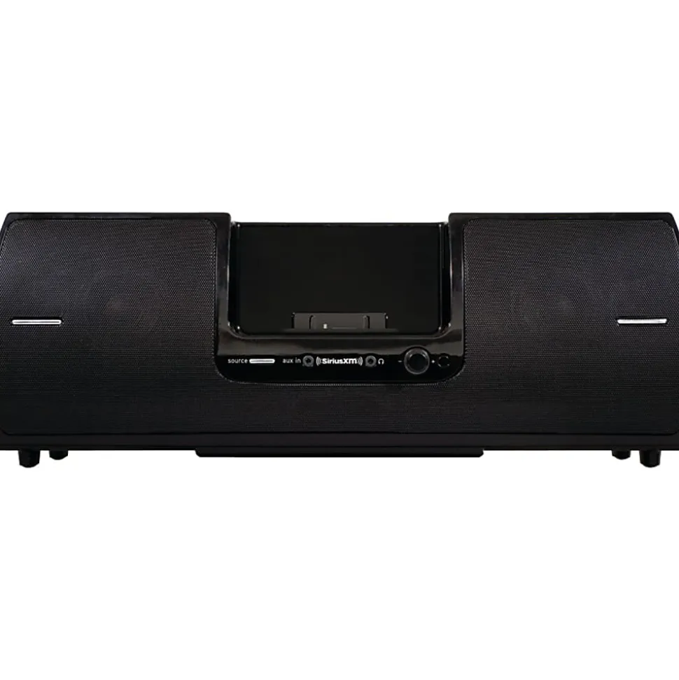 SiriusXM SXSD2 Dock & Play Radio Boombox, 7"H x 19"W x 8-1/2"D, Black