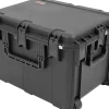SKB Cases iSeries Injection-Molded Mil-Standard Waterproof Case With Foam And Wheels, 24"H x 18"W x 30"D, Black
