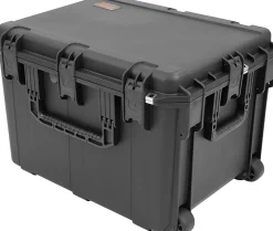 SKB Cases iSeries Injection-Molded Mil-Standard Waterproof Case With Foam And Wheels, 24"H x 18"W x 30"D, Black