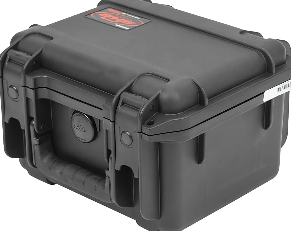 SKB Cases iSeries Injection-Molded Mil-Standard Waterproof Case With Padded Dividers, 8-1/2"H x 6-3/8"W x 6-1/8"D