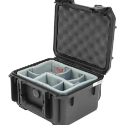 SKB Cases iSeries Injection-Molded Mil-Standard Waterproof Case With Padded Dividers, 8-1/2