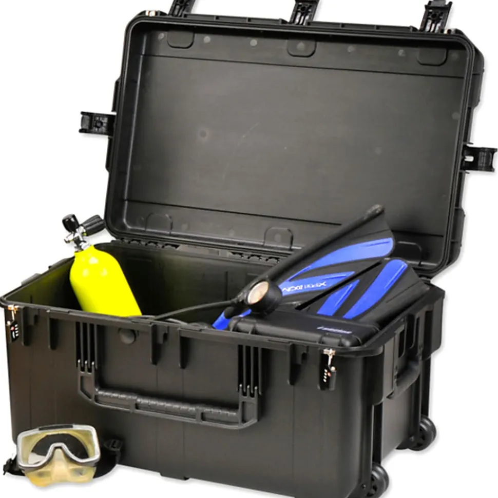 SKB Cases iSeries Large Protective Case With Cubed Foam And Wheels, 29" x 18" x 14", Black